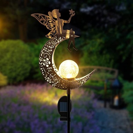 conkrian-garden-solar-lights-pathwayangel-moon-crackle-glass-globe-stake-with-angel-metal-lightswaterproof-warm-white-led-for-lawn-big-4