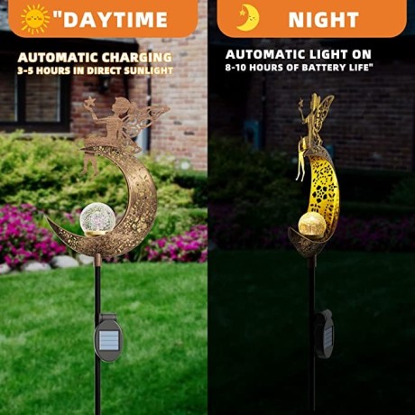 conkrian-garden-solar-lights-pathwayangel-moon-crackle-glass-globe-stake-with-angel-metal-lightswaterproof-warm-white-led-for-lawn-big-0