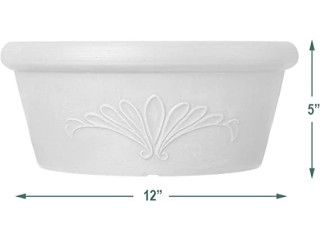 Arcadia Garden Products PSW TA30TC Bulb Pan, 12 by 5-Inch, Terra Cotta Color, 12"x5", Plastic Earthenware Stone Wood