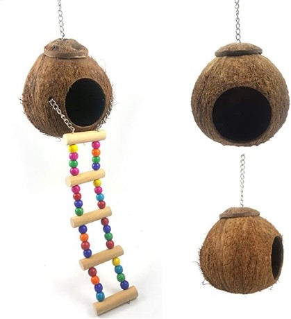 bird-nest-natural-coconut-shell-coconut-bird-nest-pet-bird-house-cage-for-budgies-big-1