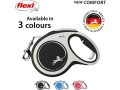 flexi-new-comfort-tape-grey-black-large-8m-retractable-dog-leashlead-for-dogs-up-to-50kgs110lbs-small-0