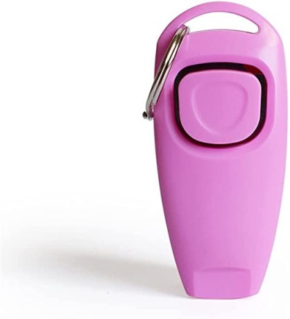 professional-dog-whistle-clicker-training-for-pets-with-hand-strap-trainer-with-key-chain-training-tool-for-dogs-accessories-for-pets-pink-big-0