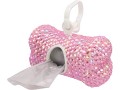 soleebee-bling-crystal-bone-shaped-pet-waste-bag-dispenser-with-1-roll-waste-bags-pink-small-2