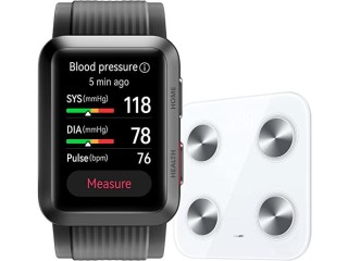 HUAWEI Watch D Smartwatch + HUAWEI Smart Scale 3 Bundle, Tracker with Blood Pressure, Heart Rate