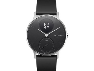 Withings Steel HR Smart Watch (36mm, Black/Silver) - Activity, Sleep, Fitness and Heart Rate Tracker with Connected GPS