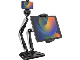 2 in 1 Mobile Phone and Tablet Stand Holder - CTA Adjustable Phone Tablet Stand for iPhone