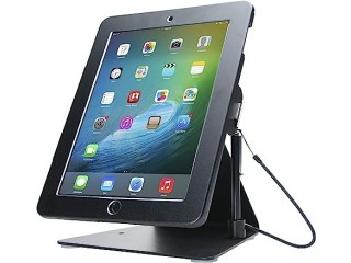 Desktop Anti-Theft Stand CTA Kiosk Stand with Stylus, Tether, and Aluminum Enclosure for iPad