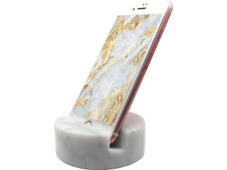 Fashciaga Luxurious Marble Cell Phone Stand Holder for Cellphone Tablet On Desk, Countertop