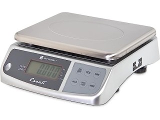San Jamar Stainless Steel M-Series Digital Food/Kitchen Scale, 66lb Capacity, Silver