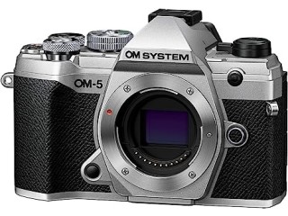 OM System OM-5 Silver Micro Four Thirds System Camera Outdoor Camera Weather Sealed Design 5-Axis Image