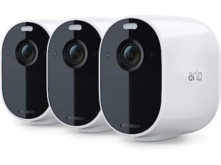 Arlo Essential Spotlight Camera - 3 Pack - Wireless Security, 1080p Video, Color Night Vision,