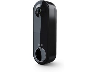 Arlo Essential Wire-Free Battery Operated Video Doorbell - HD Video, 180 View, Night Vision