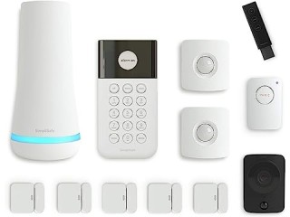SimpliSafe 12 Piece Wireless Home Security System w/HD Camera - Optional 24/7