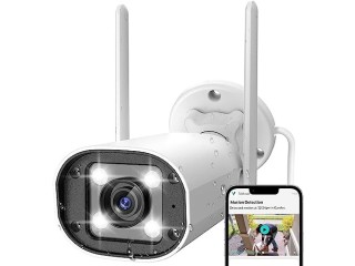 NETVUE Security Cameras Outdoor, 1080P 2.4G WiFi Home Video Surveillance Waterproof Camera