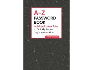 A-Z Password Book: Individual Letter Tabs to Quickly Access Login Information Paperback