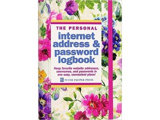 Peony Garden Internet Address & Password Logbook Hardcover