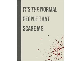 It's The Normal People That Scare Me.: TV Series and Video Game Inspired Notebook