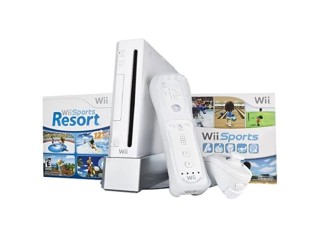 Wii Bundle with Wii Sports & Wii Sports Resort - White