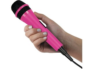 Singing Machine SMM-205P Unidirectional Dynamic Karaoke Microphone with 10 Ft.