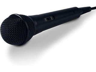 Singsation Dynamic Microphone with 6' Cord, Lightweight, No Batteries Required, Plug and Play Accessory