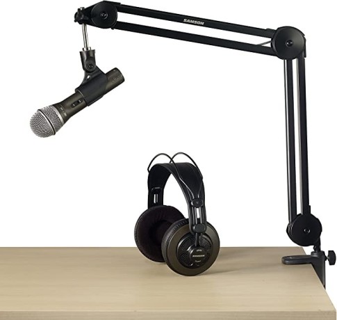 samson-podcasting-kit-with-q2u-usbxlr-dynamic-microphone-sr850-studio-headphones-and-mba28-desktop-boom-arm-stand-big-0