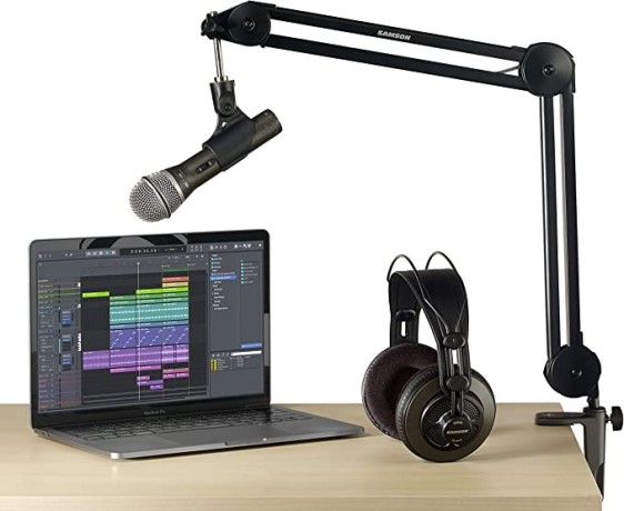 samson-podcasting-kit-with-q2u-usbxlr-dynamic-microphone-sr850-studio-headphones-and-mba28-desktop-boom-arm-stand-big-1