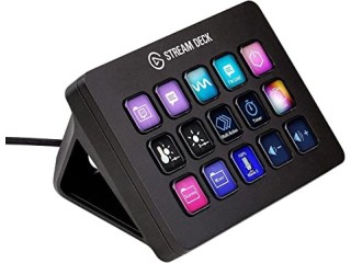 Elgato Stream Deck MK.2 Studio Controller, 15 macro keys, trigger actions in apps and software like OBS,
