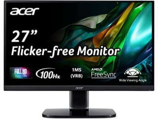 Acer KB272 Hbi 27" Full HD (1920 x 1080) Zero-Frame Gaming Office Monitor