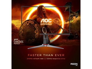 AOC C27G2Z 27" Curved Frameless Ultra-Fast Gaming Monitor, FHD 1080p, 0.5ms 240Hz