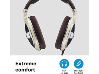 Sennheiser HD 599 Wired Over-ear Headphones with Open Back Earcups and Near-Audiophile Sound Quality Levels