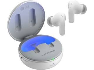LG TONE Free True Wireless Bluetooth Earbuds T90 - Active Noise Cancelling Earbuds with Dolby Atmos, White