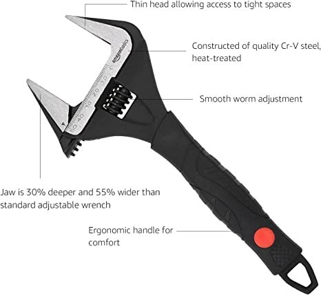 amazon-basics-10-inch-250mm-plumbing-adjustable-wrench-with-soft-grip-wide-mouth-big-1