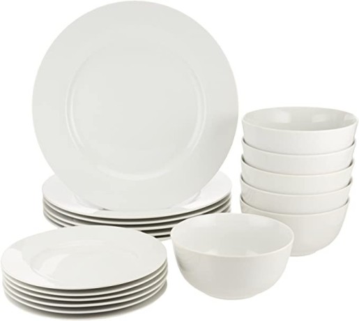amazon-basics-18-piece-kitchen-dinnerware-set-plates-dishes-bowls-service-for-6-white-big-0
