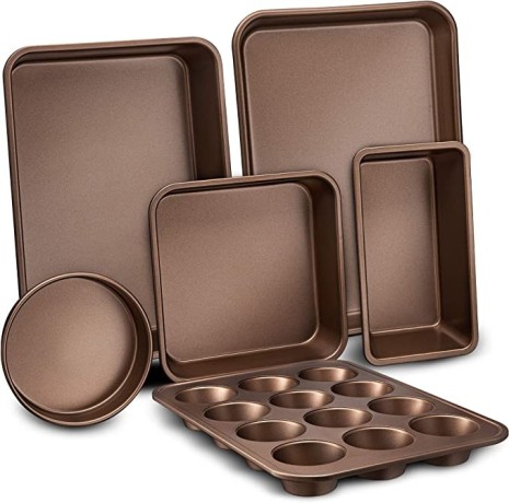 6-pcs-nonstick-bakeware-set-baking-sheets-non-grease-cookie-trays-wide-square-bake-pan-big-0