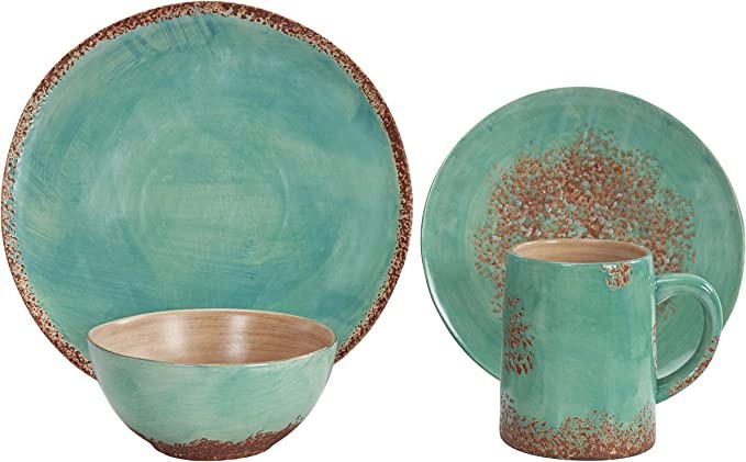 paseo-road-by-hiend-accents-patina-turquoise-16-piece-ceramic-southwestern-rustic-cabin-dinnerware-set-with-plates-bowls-and-mugs-big-0