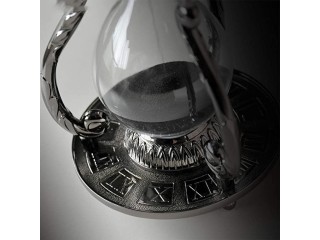 Black Antique Decorative Hourglass Sand Timer - 30 Minute, Unique Vintage