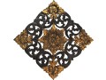 aeravida-antique-flower-2-tone-hand-carved-relief-panel-teak-wood-wall-art-small-0