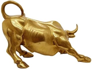 WANLIAN Wall Street Brass Bull Statue