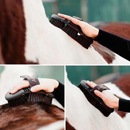 animalon-careflex-gimbal-brush-flexible-ergonomic-horse-brush-with-velcro-fastener-for-every-horse-cleaning-box-big-1