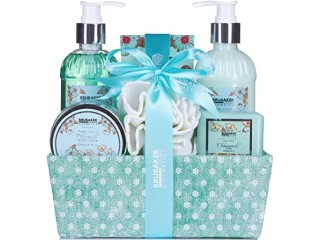 BRUBAKER Cosmetics Bath and Shower Set Moisturising Care Camomile - 7-Piece Gift Set in Decorative Box