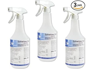 3 x KK quick disinfection in practical 1 litre spray bottle in different fragrances (neutral)