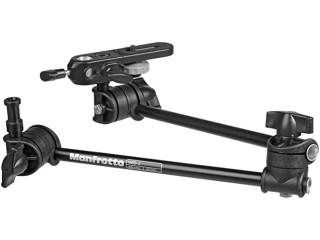 Manfrotto Lighting Support Systems 196B-2 Lightweight Single Arm 2 Section with Camera Bracket, Black