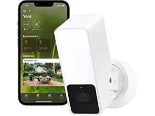 Eve Outdoor Cam (White Edition) Secure floodlight Camera, Privacy (HomeKit Secure Video), 1080p