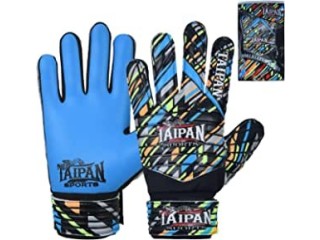 Taipan Sports Goalkeeper Gloves for Kids, Youth & Adult Football Soccer Goalie Gloves with 4-mm Latex Finger