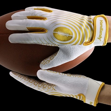handlandy-youth-football-gloves-sticky-wide-receiver-gloves-for-kids-adult-white-and-gold-stretch-fit-football-gloves-big-3