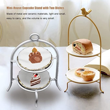 wrea-mini-house-miniature-cake-rack-tableware-model-two-layers-metal-frame-big-3