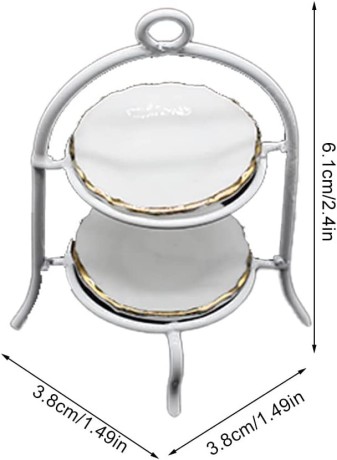 wrea-mini-house-miniature-cake-rack-tableware-model-two-layers-metal-frame-big-2
