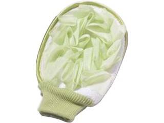 [Green] Soft Bath Mitt Shower Glove Body Exfoliating Glove Bath Accessories #01