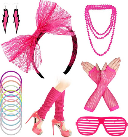 brynnl-80s-costume-accessories-set-for-women-neon-headband-earrings-fishnet-gloves-leg-warmers-glasses-for-girls-80s-party-big-0