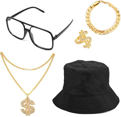kinbom-80s-90s-hip-hop-costume-outfit-kit-bucket-hat-gold-dollar-sign-chain-gold-ring-big-0